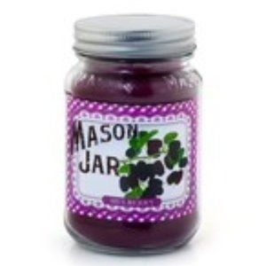 Mason jar soy blend Candle, Mulberry NEW 16 oz Burn time 60 hours minimal soot